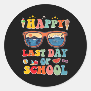 Last Day Of School For Kids  Classic Round Sticker