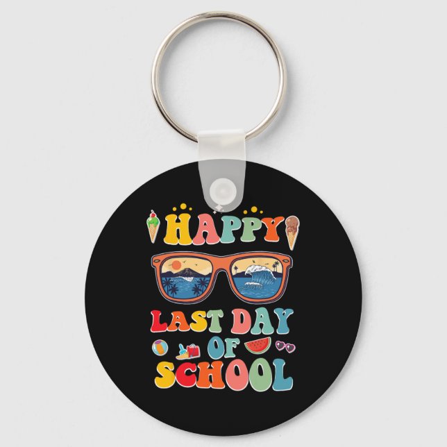 Last Day Of School For Kids  Key Ring (Front)