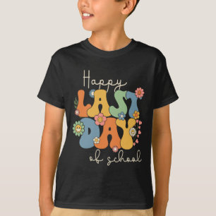 Last Day Of School Graduation Groovy Teacher Stude T-Shirt