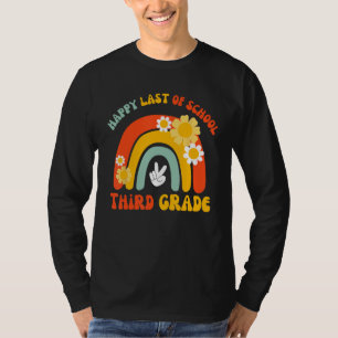 Last Day Of School Groovy Teachers and students He T-Shirt
