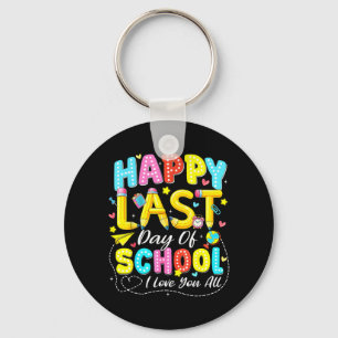 Last Day of School Hello Summer Love Teacher Kid Key Ring