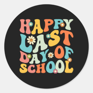 Last Day Of School Hello Summer Students And Teach Classic Round Sticker