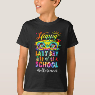 Last Day Of School Hello Summer Teacher Student  T-Shirt