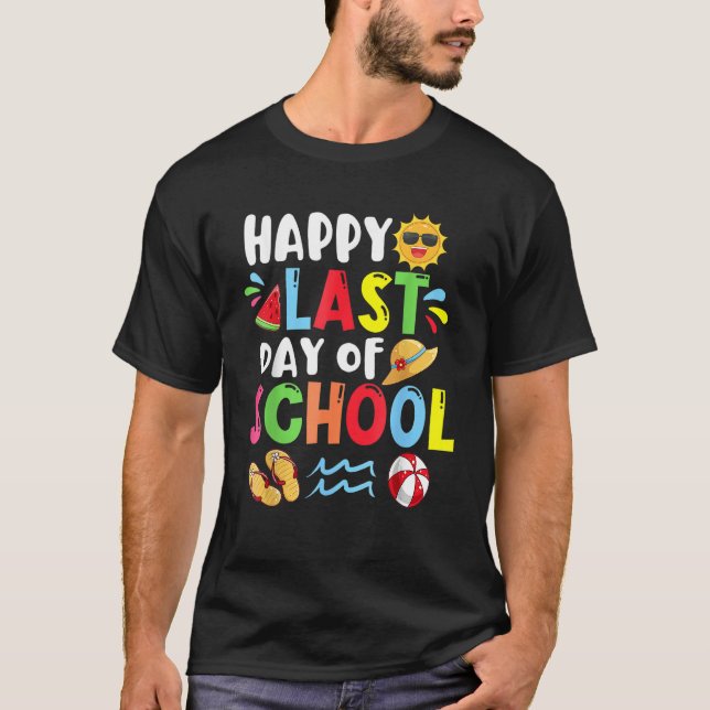 Last Day Of School Hope Your Summer Magical Rainbo T-Shirt (Front)