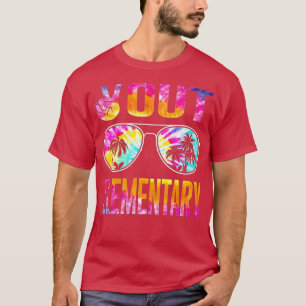 Last Day of School Peace Out Elementary Teacher Ki T-Shirt