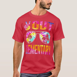 Last Day of School Peace Out Elementary Teacher Ki T-Shirt