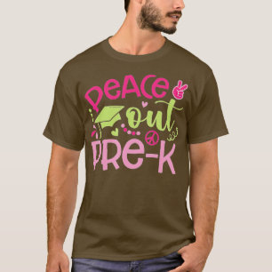 Last Day of School Peace Out PreK Teacher Kids Hel T-Shirt