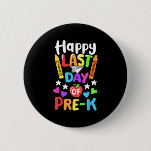 Last Day Of School Pre-k Cl Of 2024 Toddlers  6 Cm Round Badge