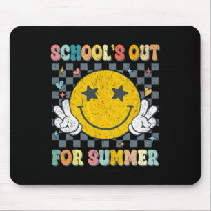 Last Day Of School Retro Schools Out For Summer Te Mouse Pad