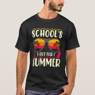Last Day Of School Retro Schools Out For Summer Te T-Shirt