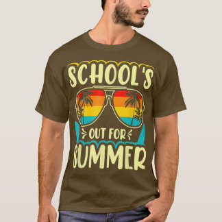 Last Day Of School Retro Schools Out For Summer Te T-Shirt