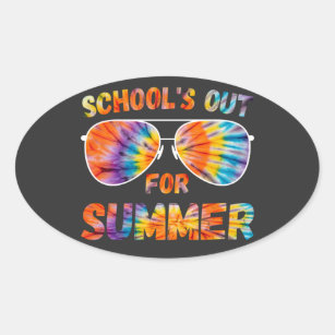 Last Day Of School Schools Out For Summer Oval Sticker