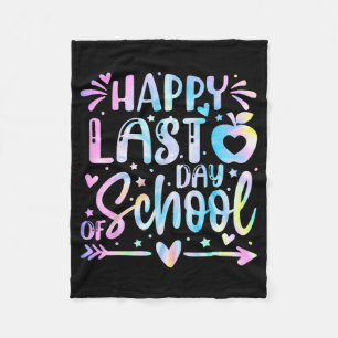 Last Day Of School Shirt Teacher Graduation Shirt  Fleece Blanket