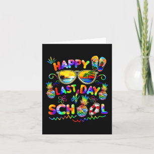 Last Day Of School Shirt Teachers End Of Year Stud Card