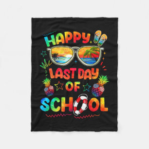Last Day Of School Shirt Teachers End Of Year Stud Fleece Blanket