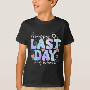 Last Day Of School Summer Break Floral Teacher Kid T-Shirt