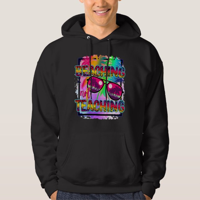 Last Day Of School Summer Leopard Beaching Not Tea Hoodie (Front)