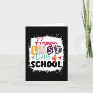 Last Day Of School Teacher &amp; Kids  Card
