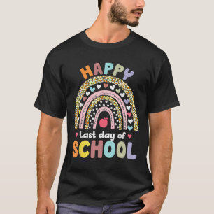 Last Day Of School Teacher Student Graduation Rain T-Shirt