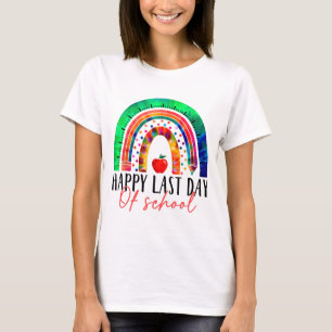 Last Day Of School Teacher Student Graduation Rain T-Shirt
