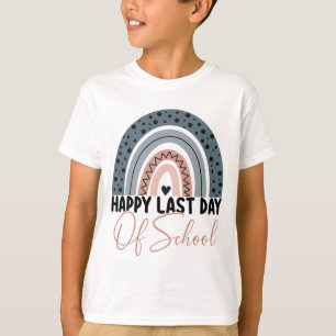Last Day Of School Teacher Student Rainbow Graduat T-Shirt