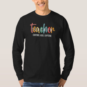 Last Day of School Teacher Teach Rainbow T-Shirt