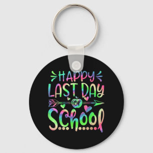 Last Day Of School Tie Dye Students And Teachers G Key Ring