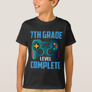 Last Day Of School Video Game 7th Grade Level Comp T-Shirt