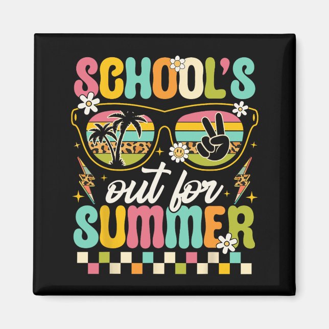 Last Day Of School's Out For Summer Teacher Boys G Magnet (Front)