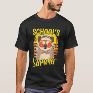 Last Day Of Schools Out For Summer Vacation Hedgeh T-Shirt