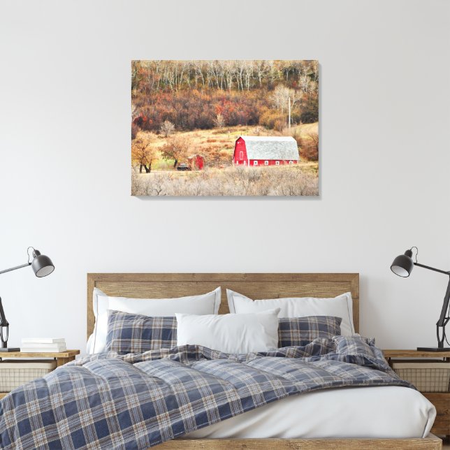 Last Days of Autumn Stretch Canvas Print (Insitu(Bedroom))