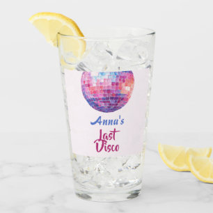 Last Disco Bachelorette Party   Glass Cup