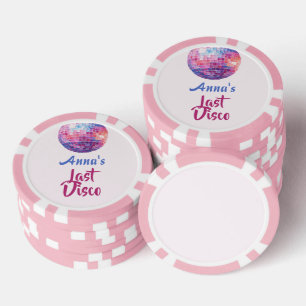 Last Disco Bachelorette Party Poker Chips