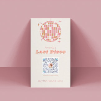 Last Disco Bachelorette Party Venmo Card