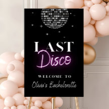 Last Disco Bachelorette Weekend Sign, DIY Printabl