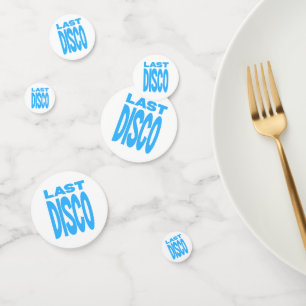 Last Disco Blue Bachelorette Party Wedding Confetti