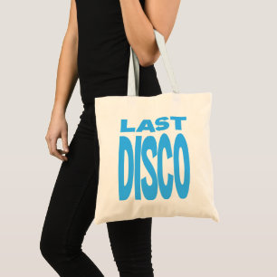 Last Disco Blue Bachelorette Party Wedding Tote Bag