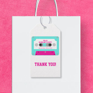 Last Disco Cassette Tape Bachelorette Thank You Gift Tags