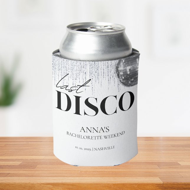 Last Disco Glitz & Glam Bachelorette Party Can Cooler (Creator Uploaded)