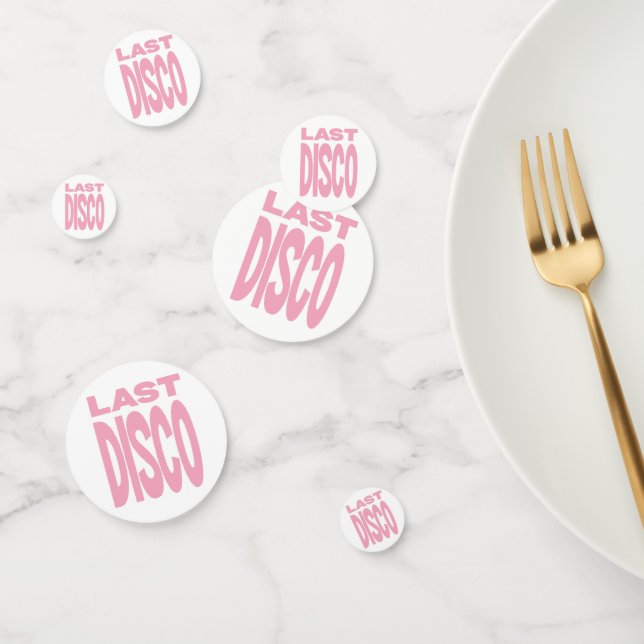 Last Disco Pink Bachelorette Party Wedding Confetti (Group)