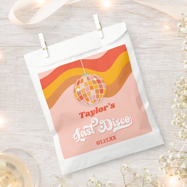 Last Disco Retro 70s Bachelorette Weekend Party Favour Bags (Clipped)