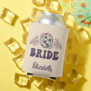 Last Disco Retro Bachelorette Can Cooler