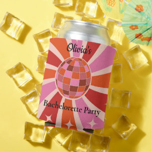 Last Disco Retro Bachelorette party custom Can Cooler