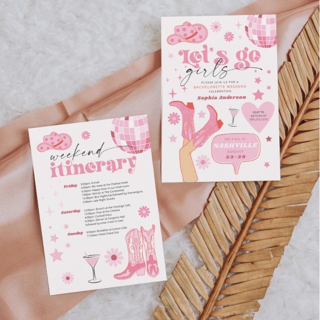 Last Disco Rodeo Bachelorette Party Nash Bash Invitation (Creator Uploaded)