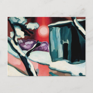 Last Evening of the Year, 1929 by Oscar Bluemner Postcard