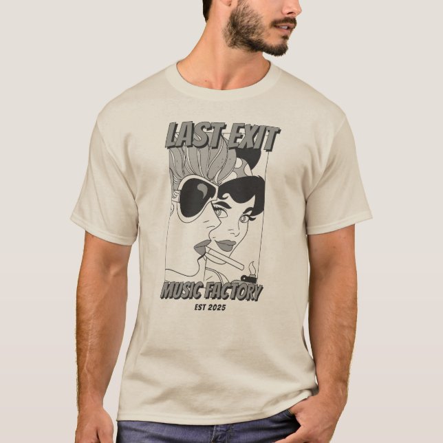 Last Exit Music Factory- Retro Girls-T-Shirt T-Shirt (Front)