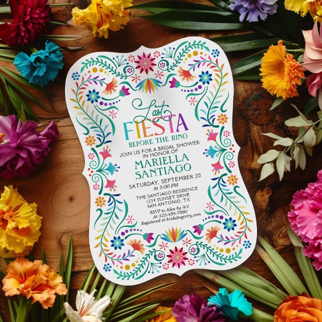 Last Fiesta Bridal Shower Invitation (Creator Uploaded)