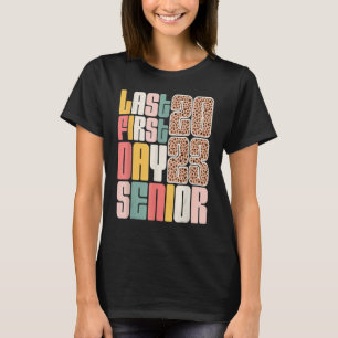 Last First Day Senior 2023 Graduation Leopard T-Shirt