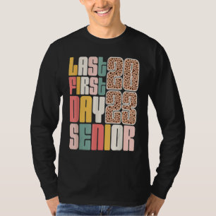 Last First Day Senior 2023 Graduation Leopard T-Shirt