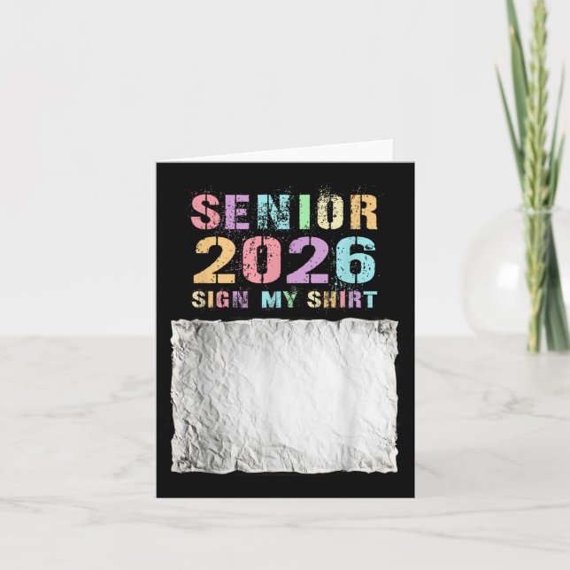 Last First Day Senior 2026 Almost There 12th Grade Card (Front)